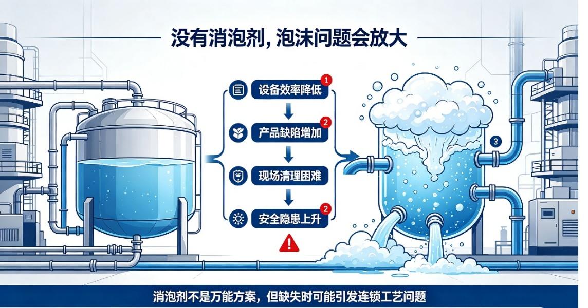 工業(yè)中存在的泡沫問題