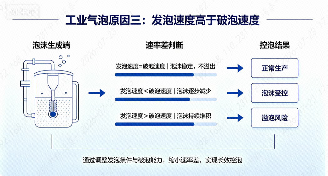 發(fā)泡與破泡速率對(duì)比圖