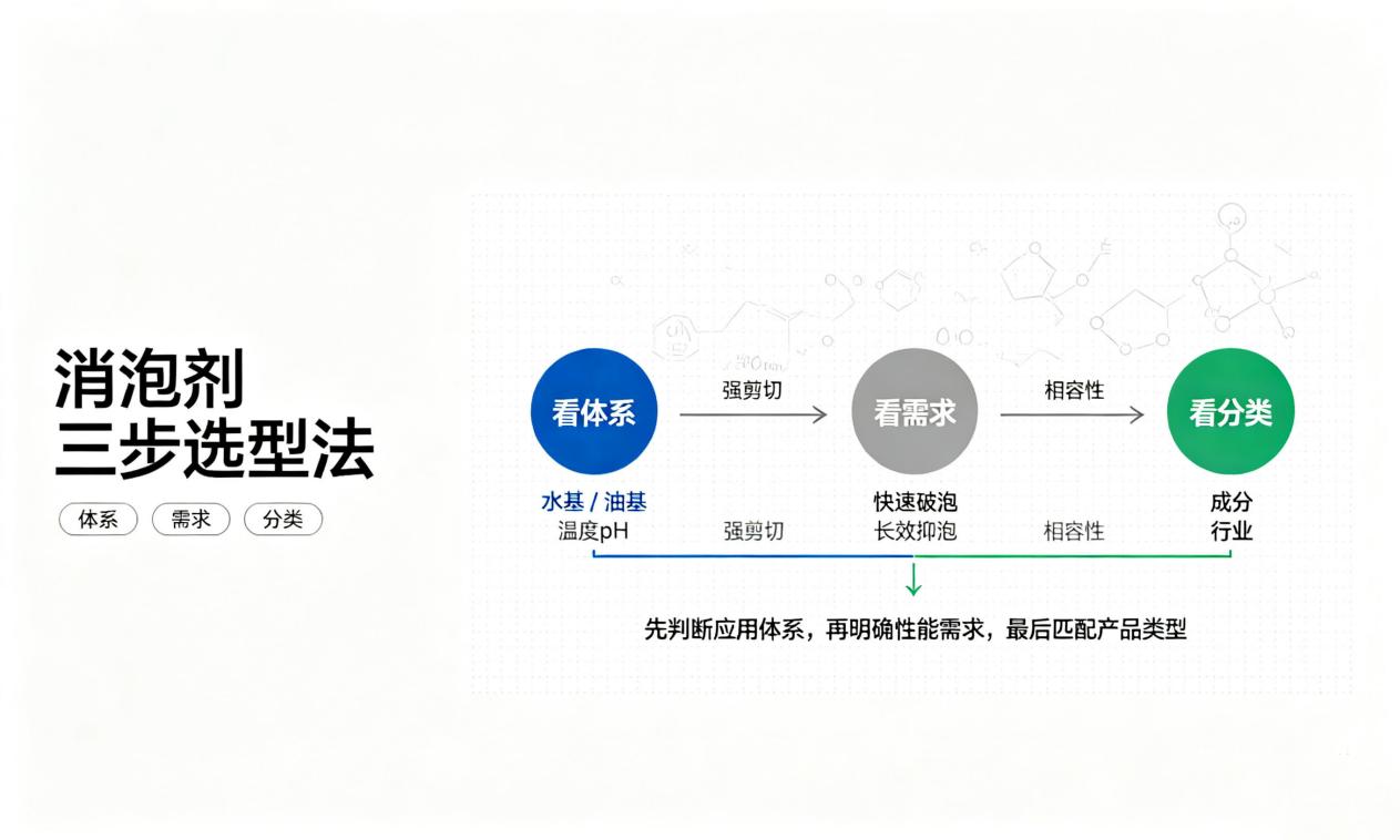 消泡劑選型三步走