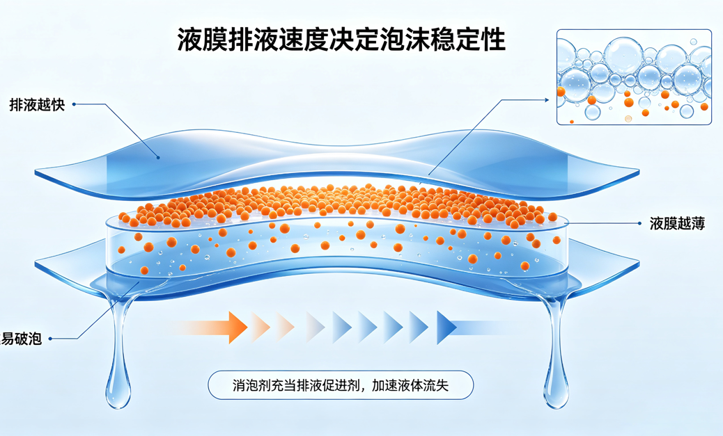 消泡劑消泡機理