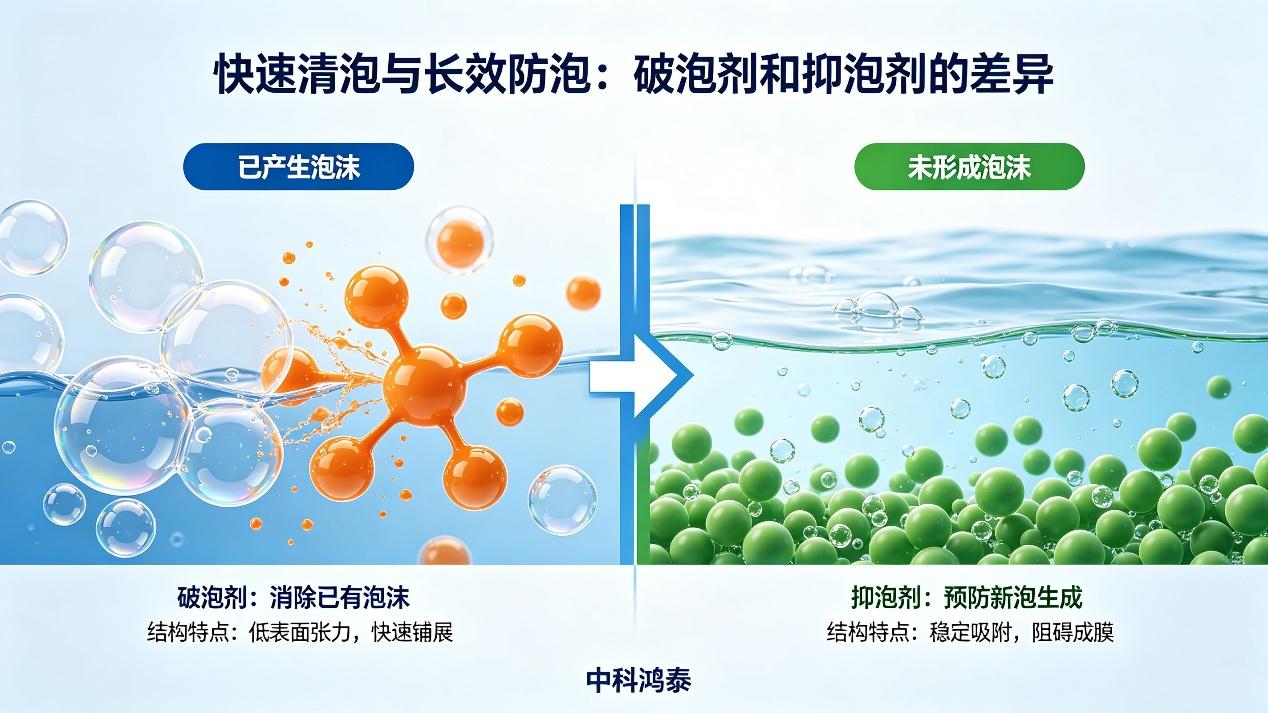 破泡劑和抑泡劑的區(qū)別