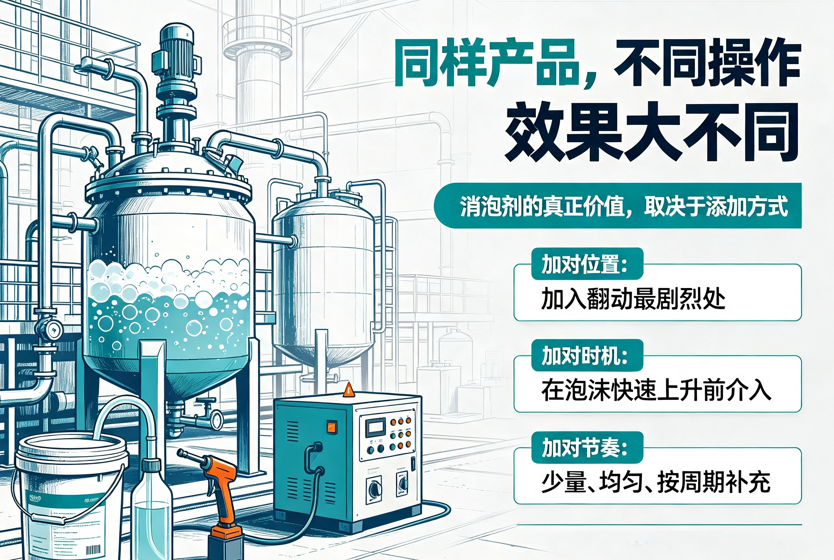 消泡劑的添加方法