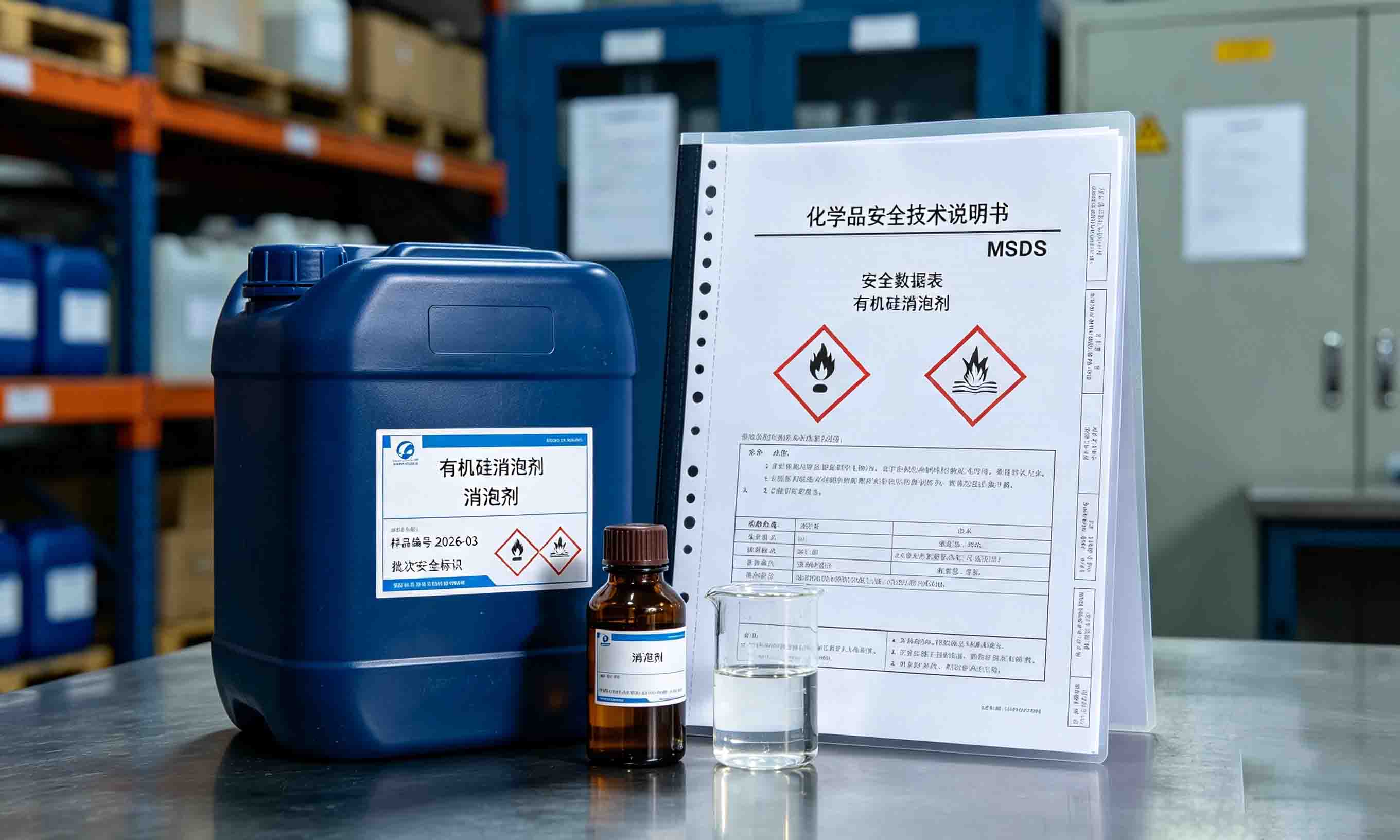 查閱有機硅消泡劑MSDS確認產品非危險品屬性