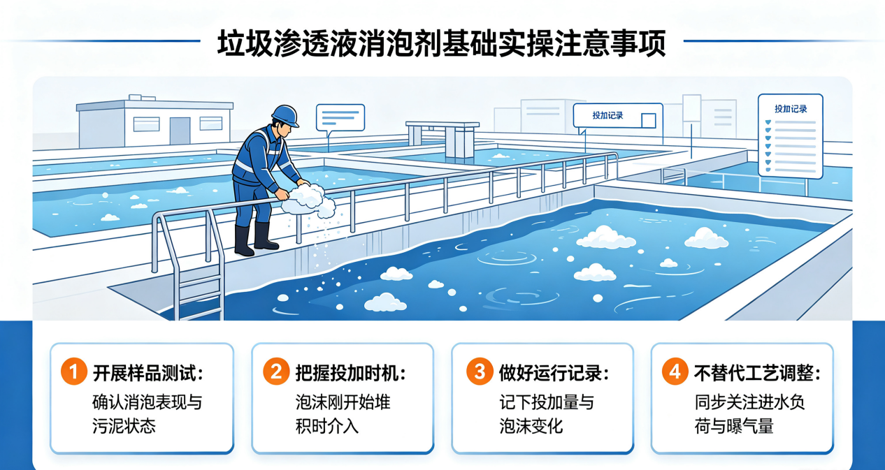 垃圾滲透液消泡劑基礎實操注意事項