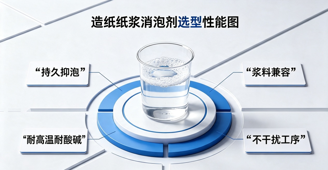 造紙紙漿消泡劑選型性能圖