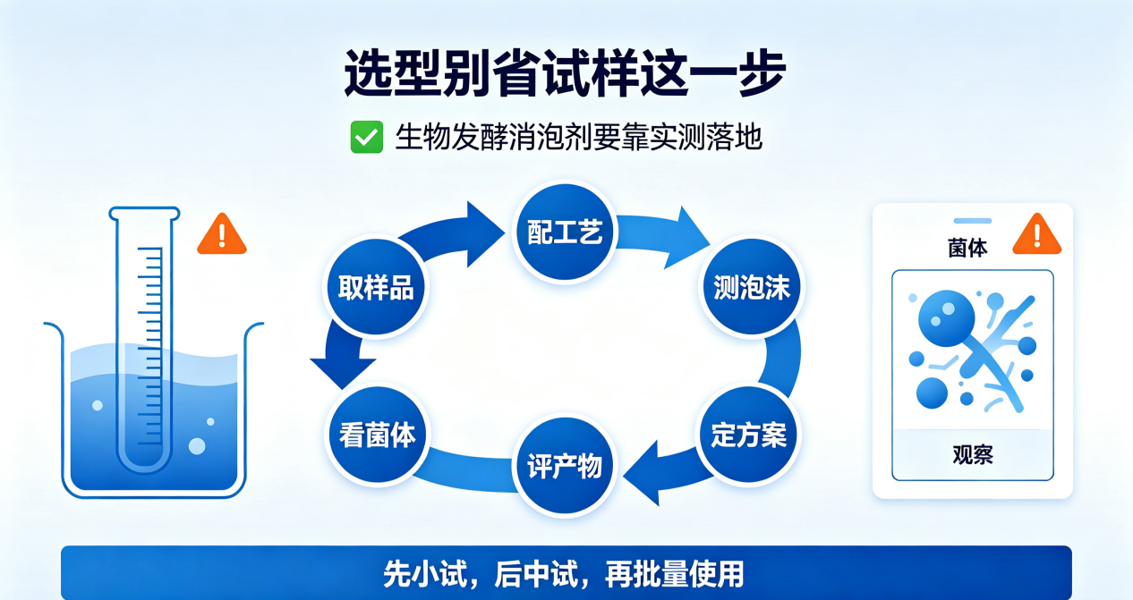 生物發酵消泡劑試樣驗證流程